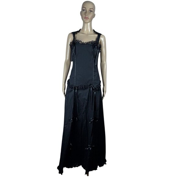 Lip Service Dress Whimsigoth Goth Lace Size L Black Witchy Hot Topic NEW NWT - Picture 13 of 15